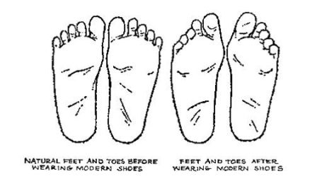 shoes with natural foot shape